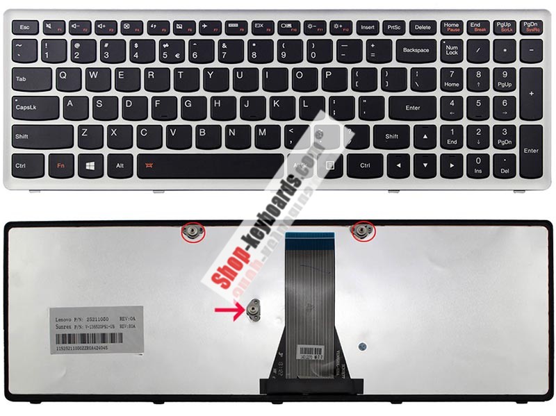 Lenovo Flex 15 Keyboard replacement