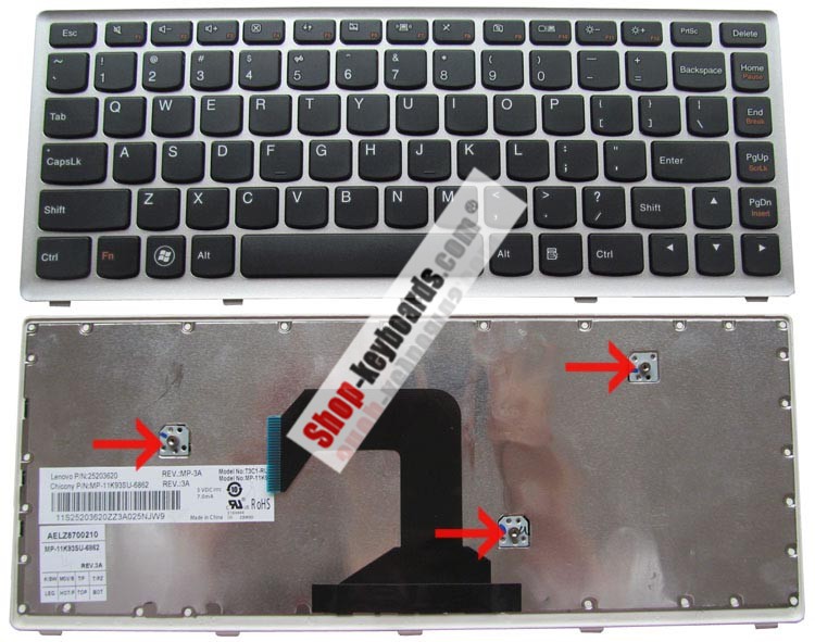 Lenovo IdeaPad U410-ITH Keyboard replacement