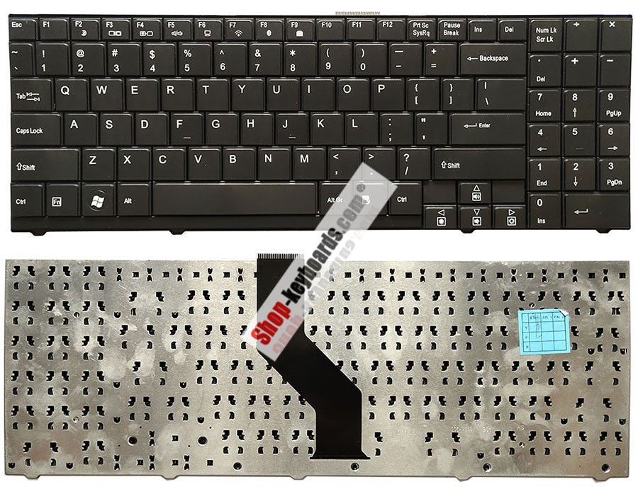 Medion MP-03756D0-4421 Keyboard replacement