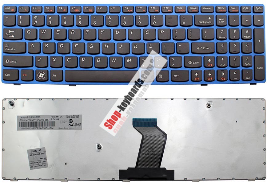Lenovo IdeaPad Z570A-BNI Keyboard replacement