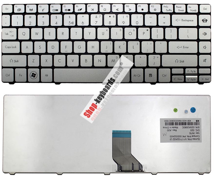Gateway NELA0 Keyboard replacement