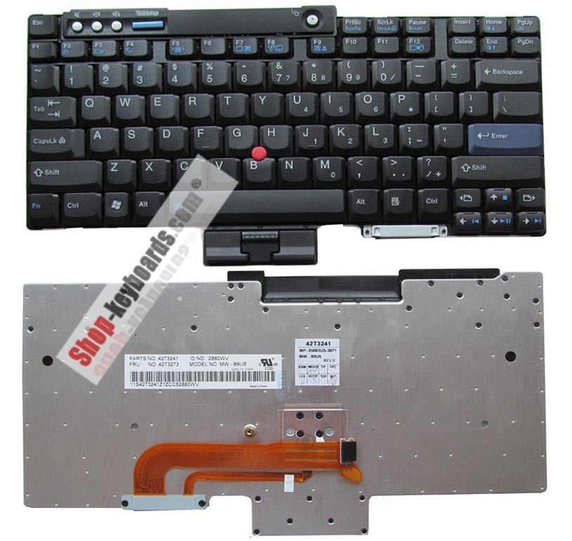 Lenovo ThinkPad T61 7664 Keyboard replacement