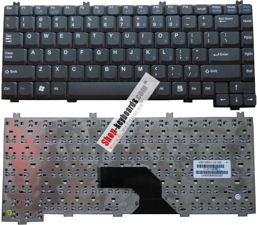 Fujitsu Amilo V2010 Keyboard replacement