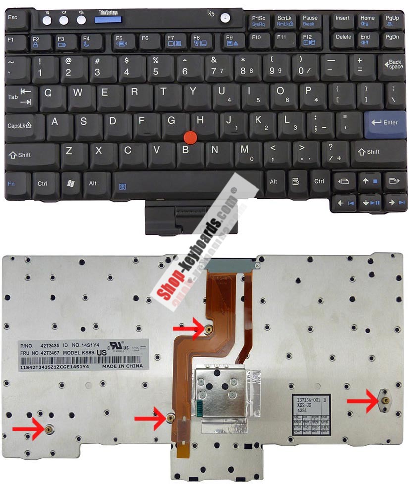 Lenovo ThinkPad X61s 7670 Keyboard replacement