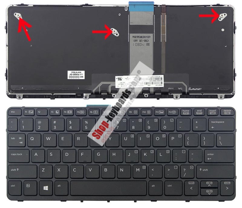 HP 755497-BG1 Keyboard replacement