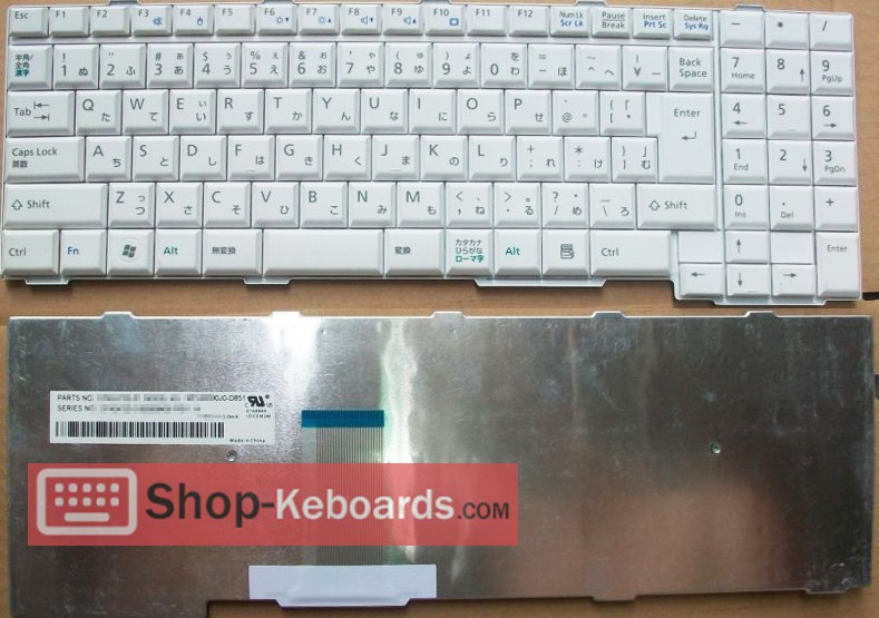 Fujitsu MP-08F90J06D85 Keyboard replacement