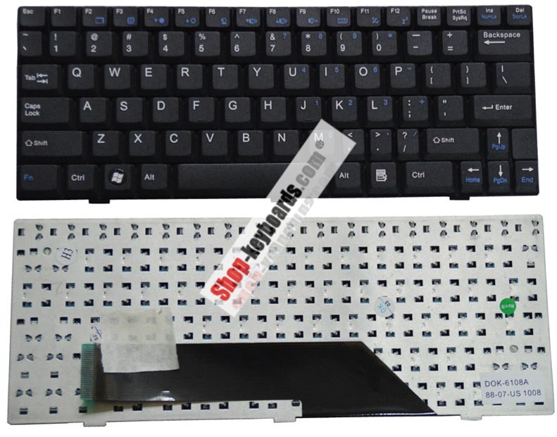 MSI Wind U100-018US Keyboard replacement