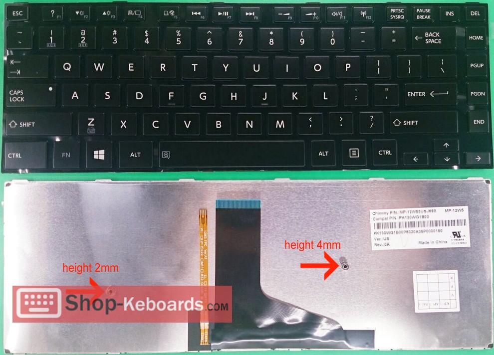 Toshiba MP-11B2  Keyboard replacement