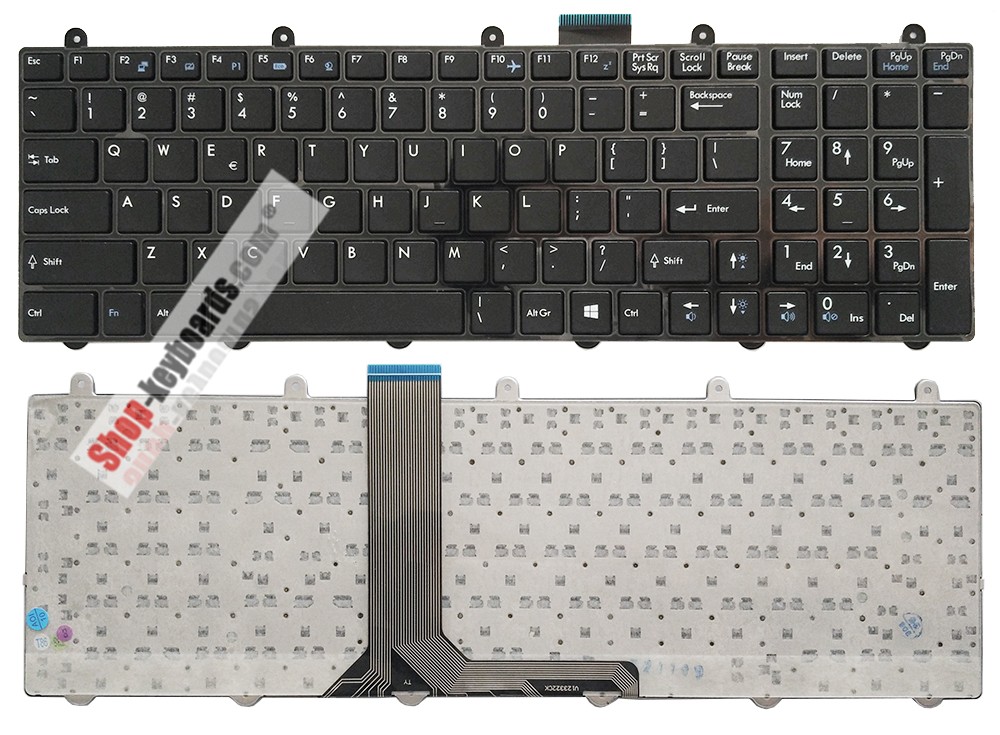 MSI iBUYPOWER CZ-17 Keyboard replacement