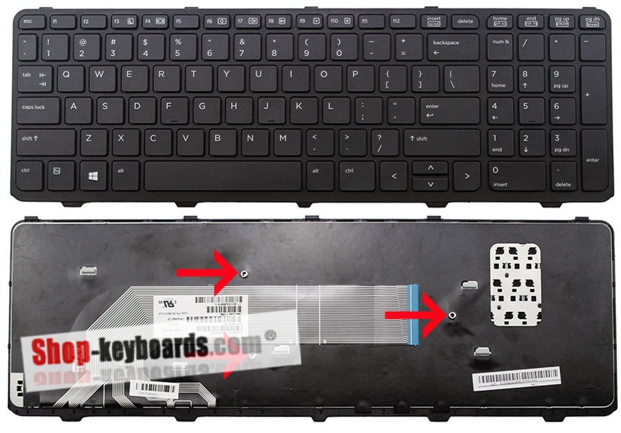 HP 90.4ZA07.L01 Keyboard replacement