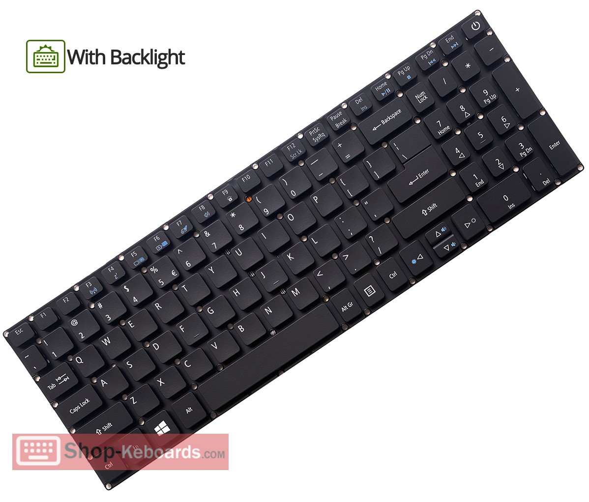 Acer ASPIRE 7 A715-72G-74V9  Keyboard replacement