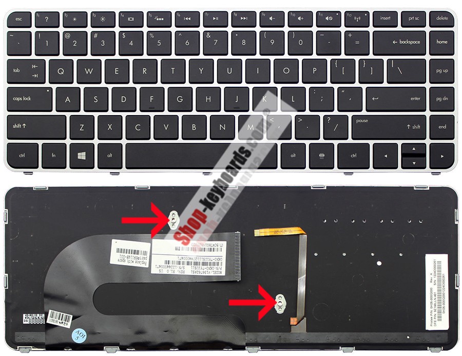 HP 9Z.N8LLN.401 Keyboard replacement
