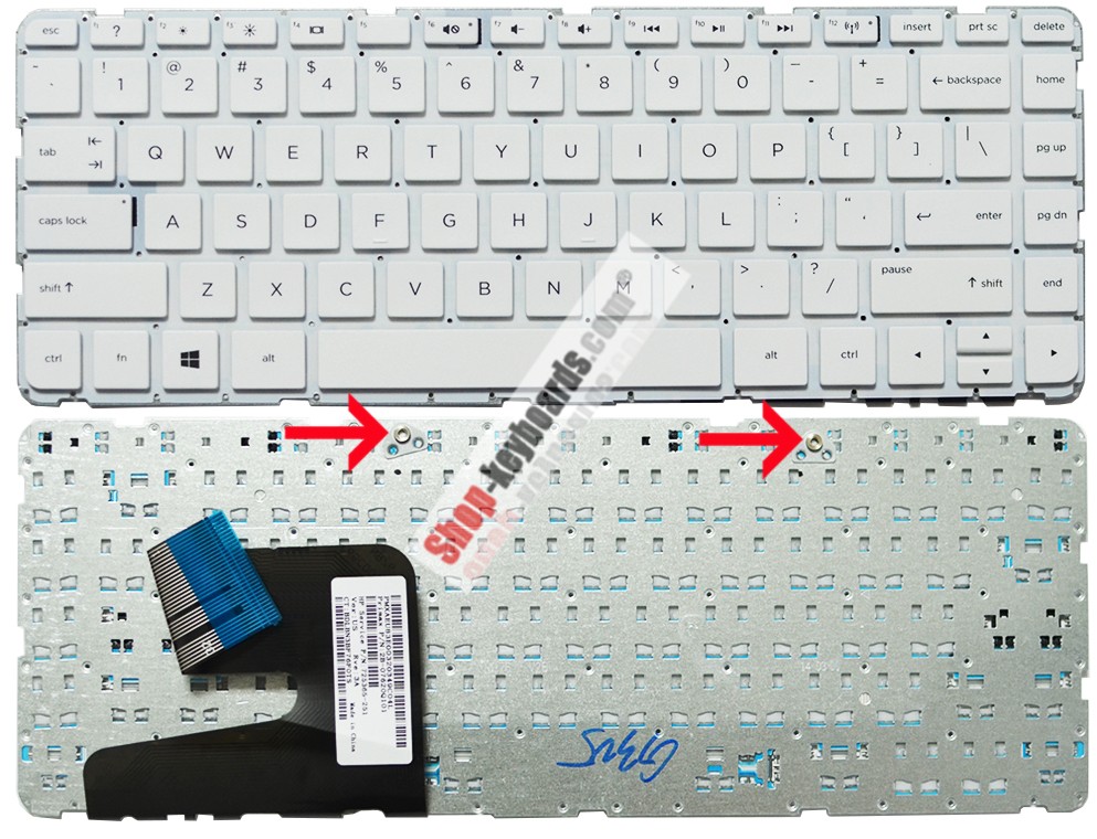 HP 749036-BA1  Keyboard replacement