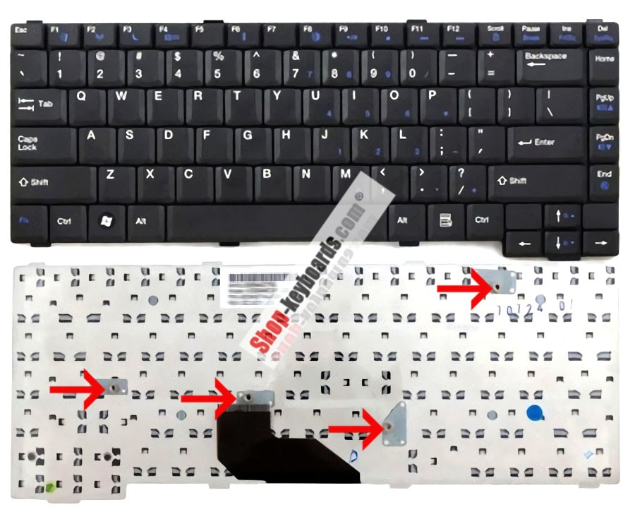 Gateway V030946DS1 US Keyboard replacement
