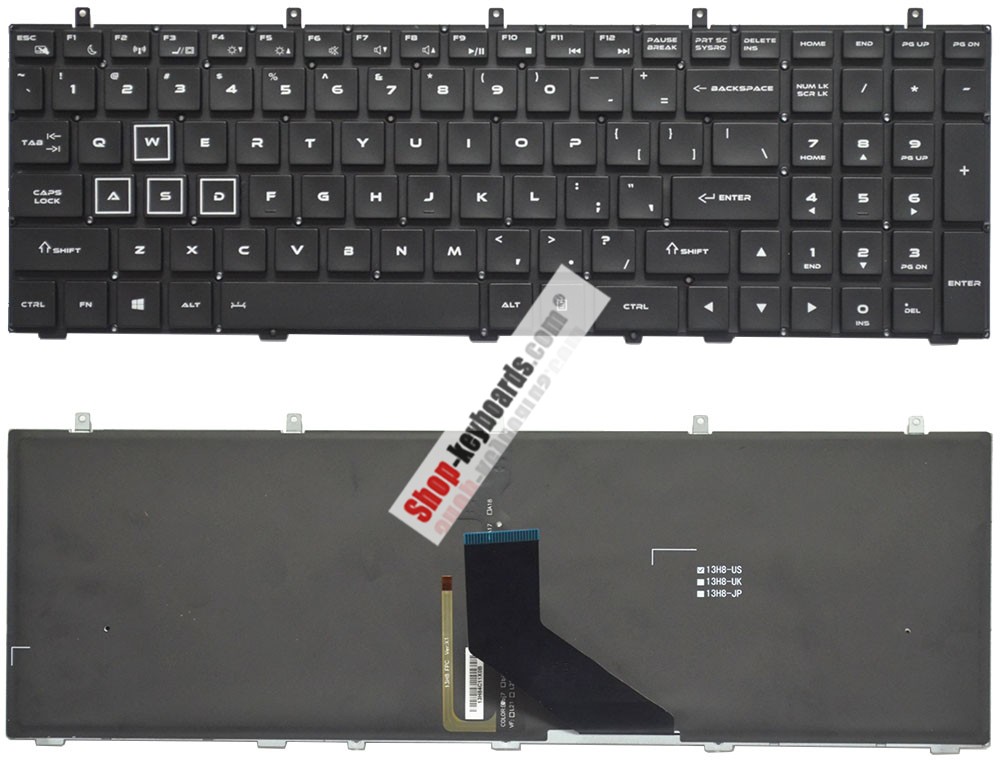 Compal Thunderobot 911 Keyboard replacement