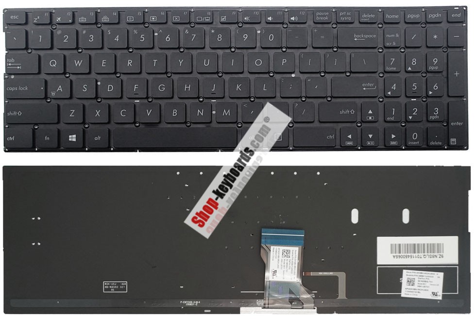 Asus 0KNB0-662KUI00 Keyboard replacement