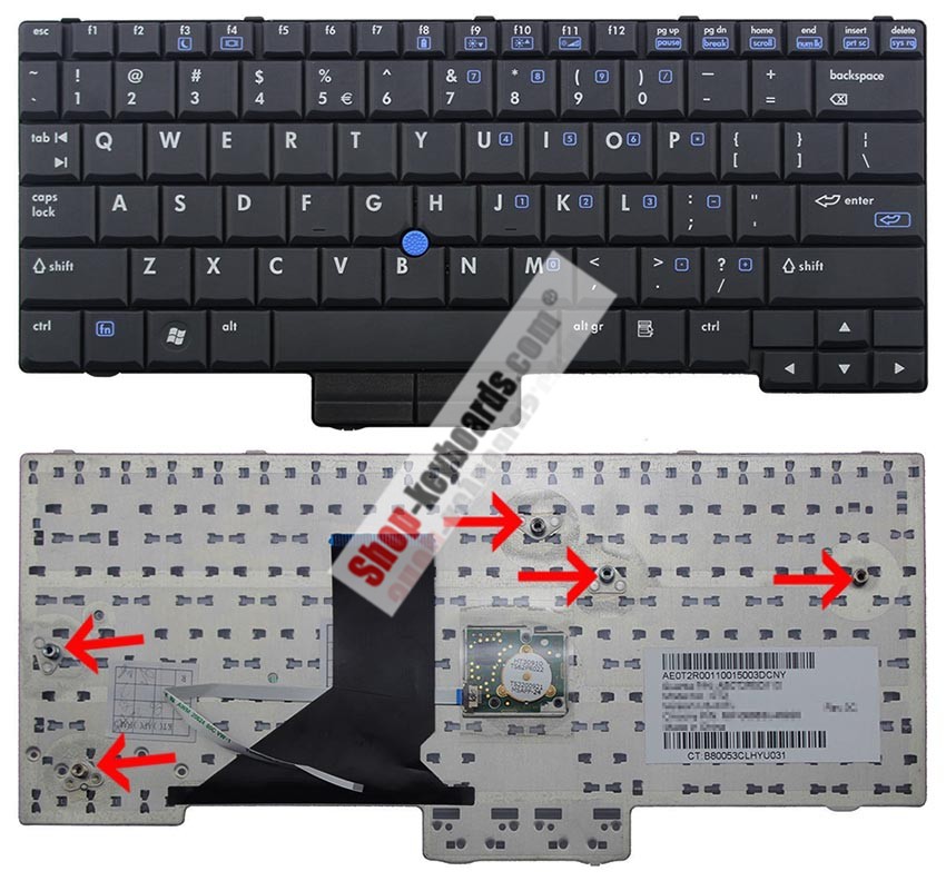HP 447789-031 Keyboard replacement