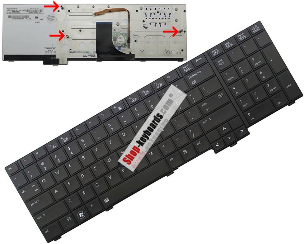 HP 597581-251 Keyboard replacement