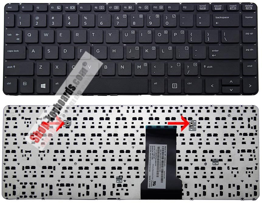 HP 727765-261 Keyboard replacement