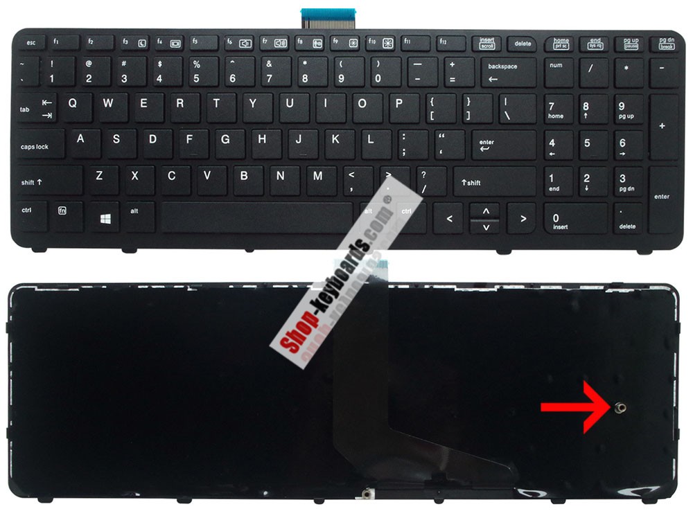 HP 744431-A41 Keyboard replacement