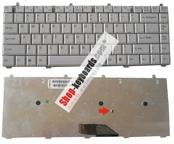 Sony Vaio VGN-FS52 Keyboard replacement