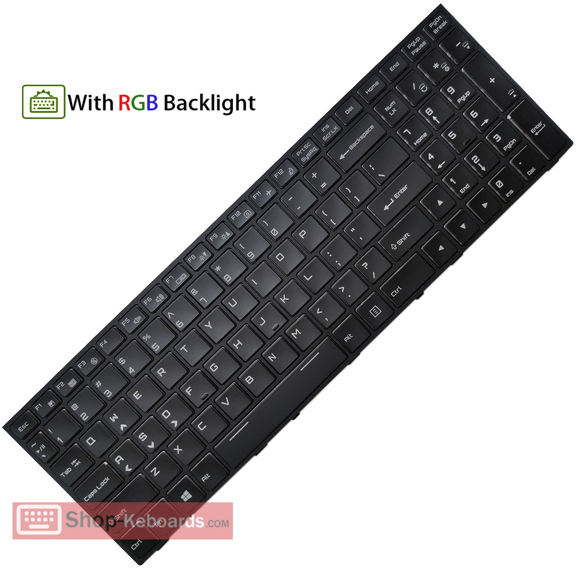 Clevo 6-80-P65S0-191-K Keyboard replacement