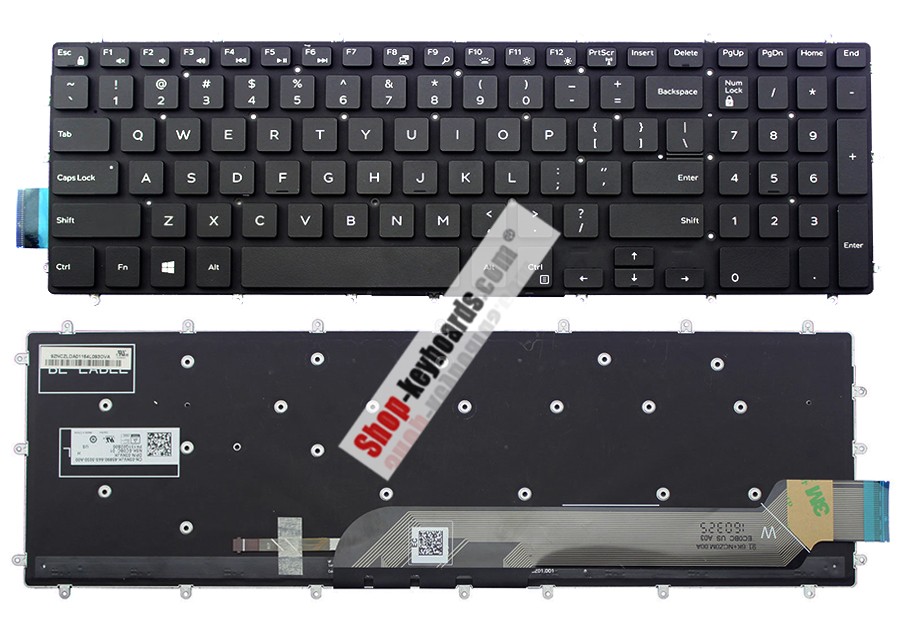 Dell Inspiron 15 7568 Keyboard replacement