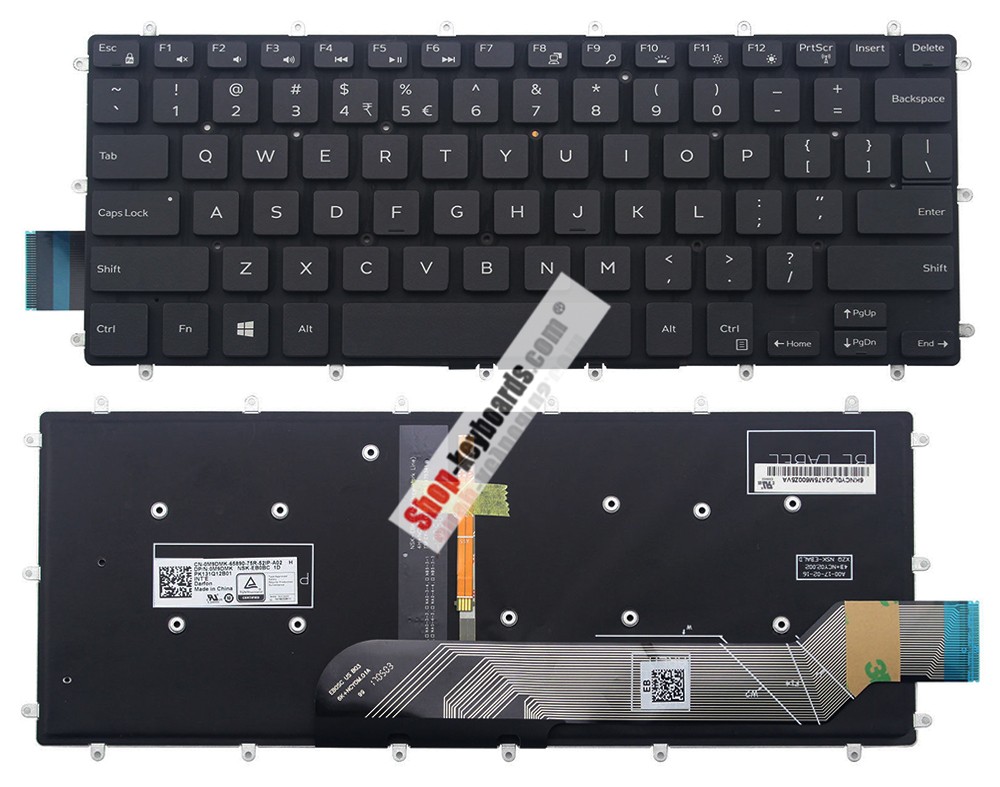 Dell DLM15L16LAJ698 Keyboard replacement