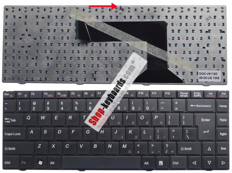 BenQ 88-00-US Keyboard replacement