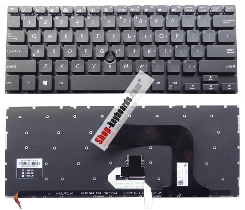 Asus MP-14B53A0J442 Keyboard replacement