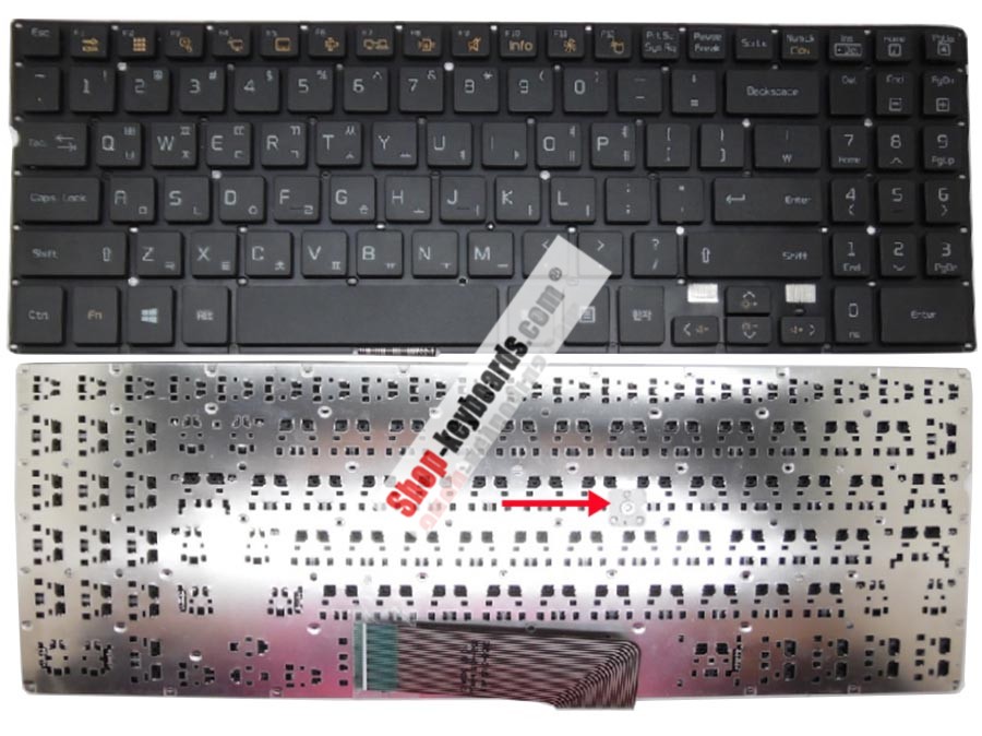 LG 15N540 Keyboard replacement