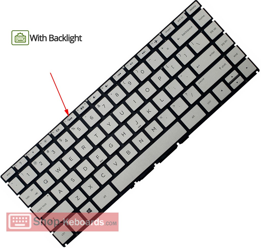 HP 933313-271  Keyboard replacement