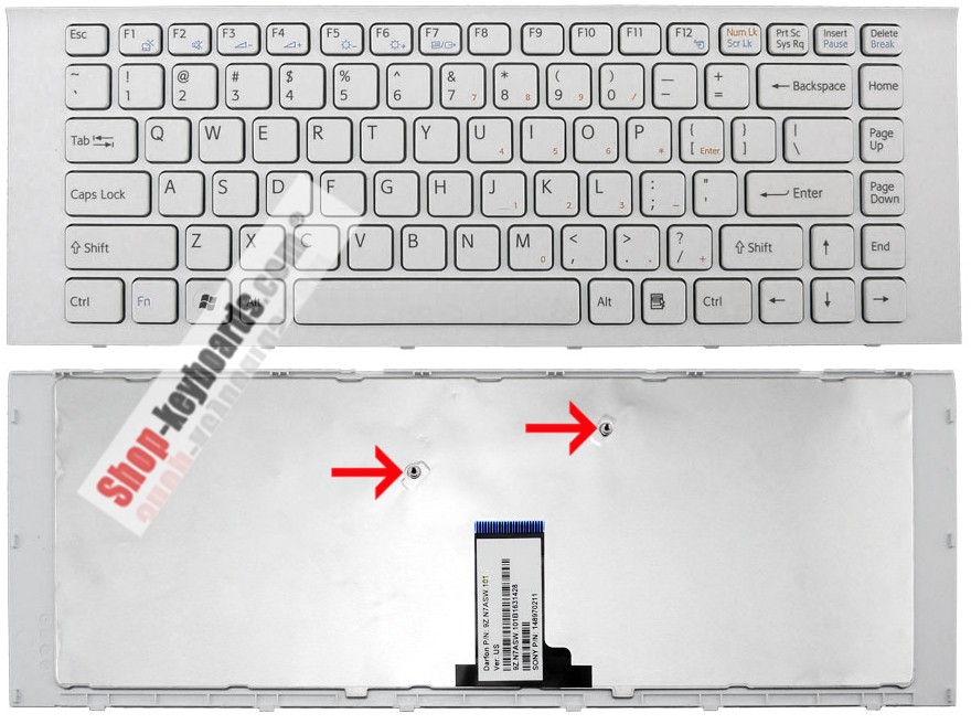 Sony VAIO VPC-EG18EC Keyboard replacement