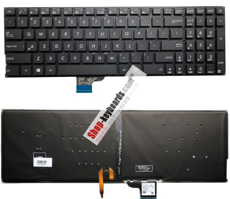 Asus UX510UW-CN044T Keyboard replacement