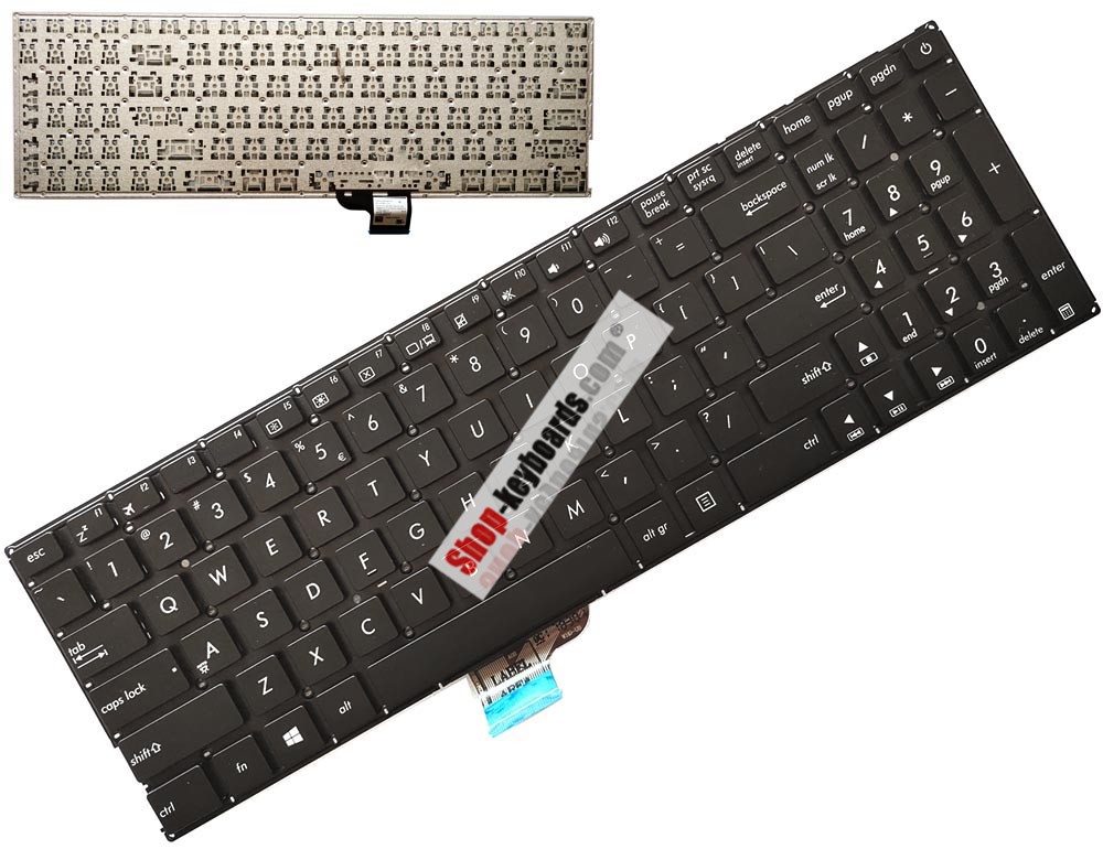 Asus ZenBook UX510UX-CN014T Keyboard replacement