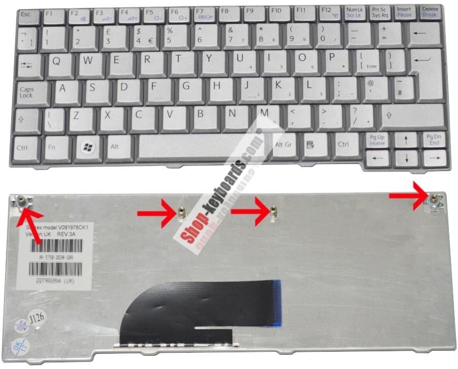 Sony Vaio VPC-M125 Keyboard replacement