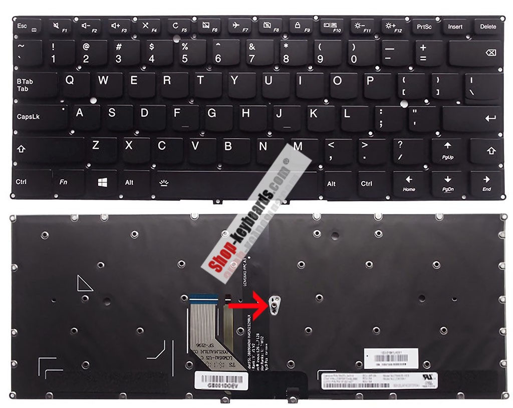 Lenovo 5CB0M35095 Keyboard replacement