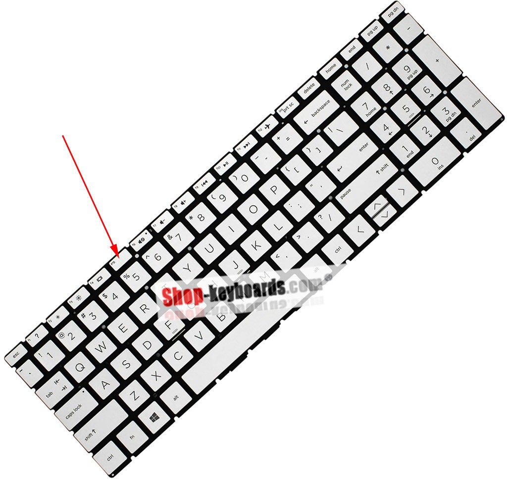 HP ENVY X360 15-CN1065NR Keyboard replacement