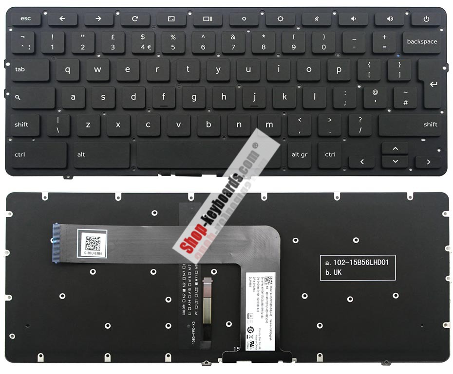 Dell DLM15B56F0J442 Keyboard replacement