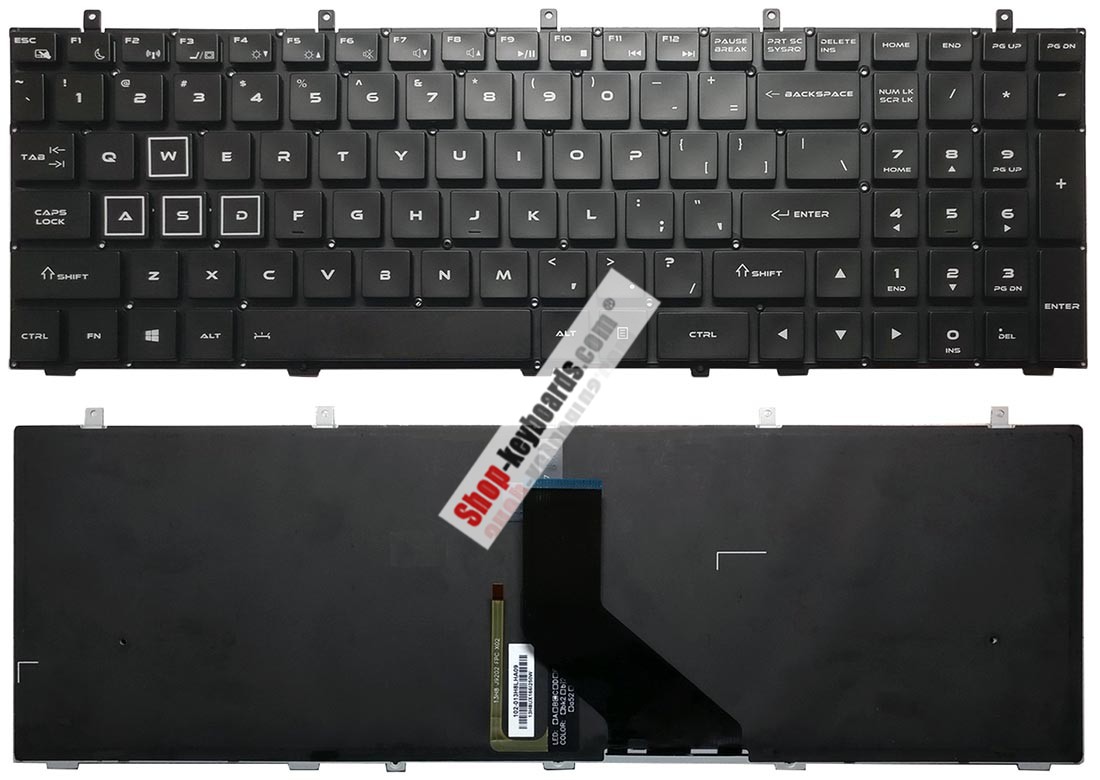 Thunderobot 911-E1 Keyboard replacement
