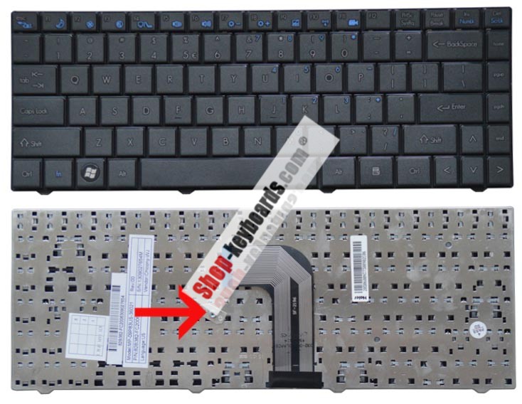CHICONY MP-09P86E0-36021 Keyboard replacement