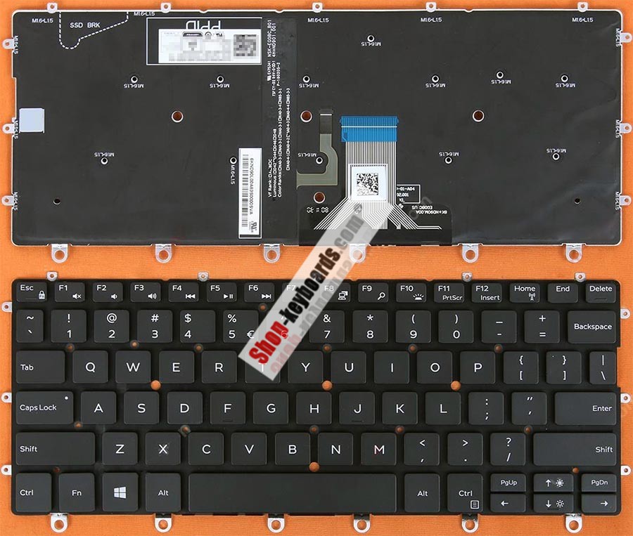 Dell 0K0P6H Keyboard replacement