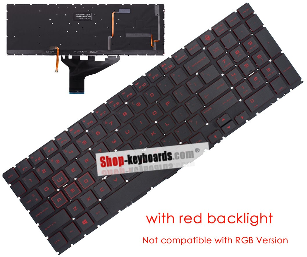 HP OMEN 15-DH0026NO  Keyboard replacement