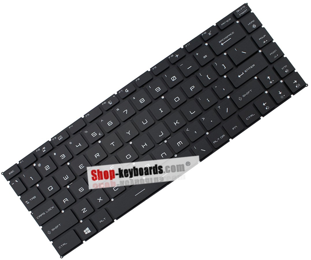 MSI PS63 Modern 8M  Keyboard replacement