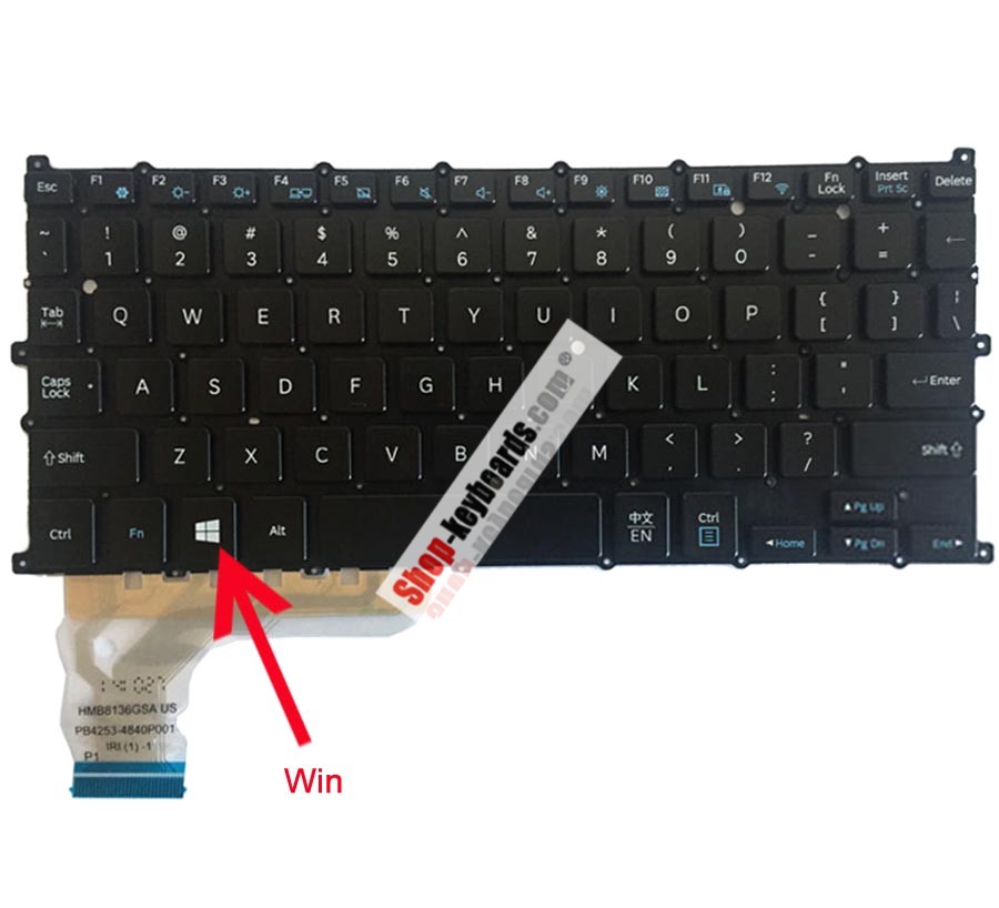 Samsung NP930X2K-K01US Keyboard replacement