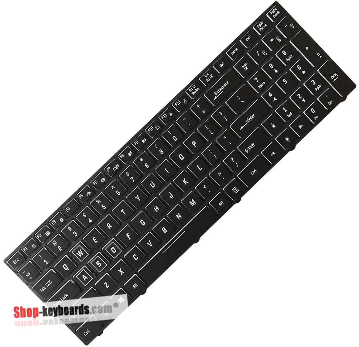 Clevo 6-80-PA7E0-010-1 Keyboard replacement