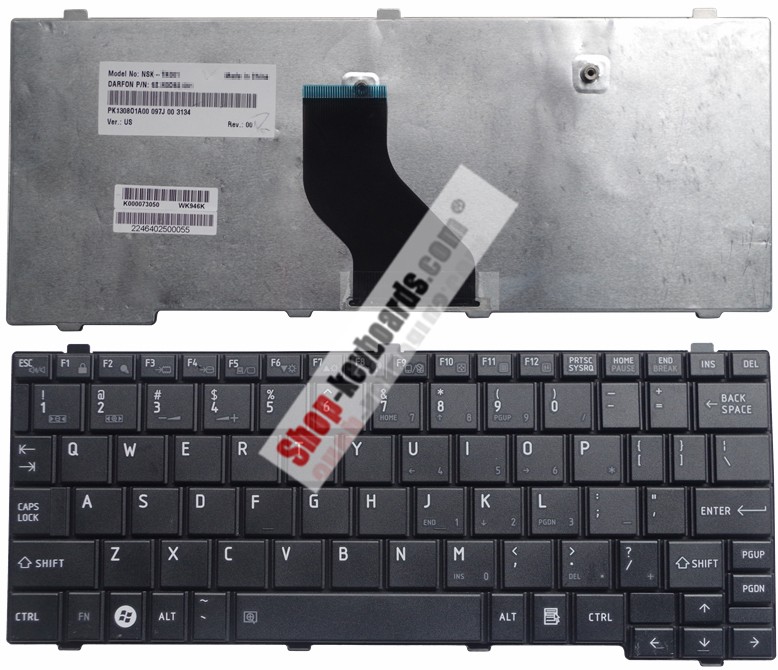 Toshiba Satellite NB205-N330PK  Keyboard replacement