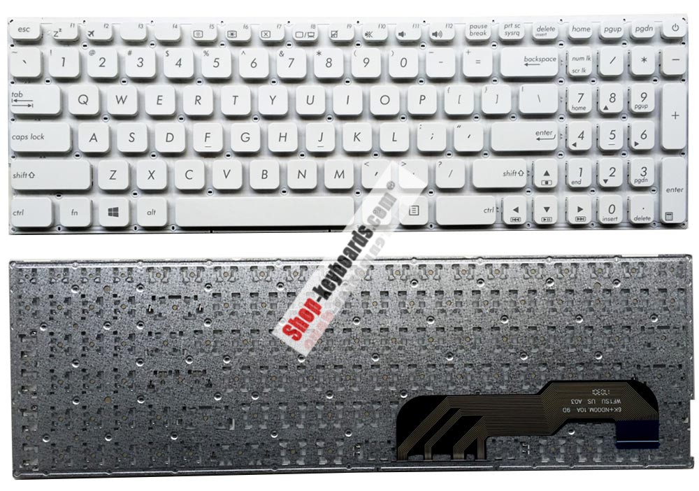 Asus 0KNB0-6724SP00 Keyboard replacement