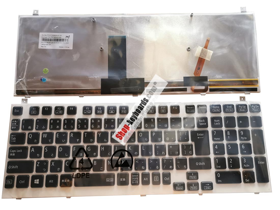 NEC PK130L81U00 Keyboard replacement