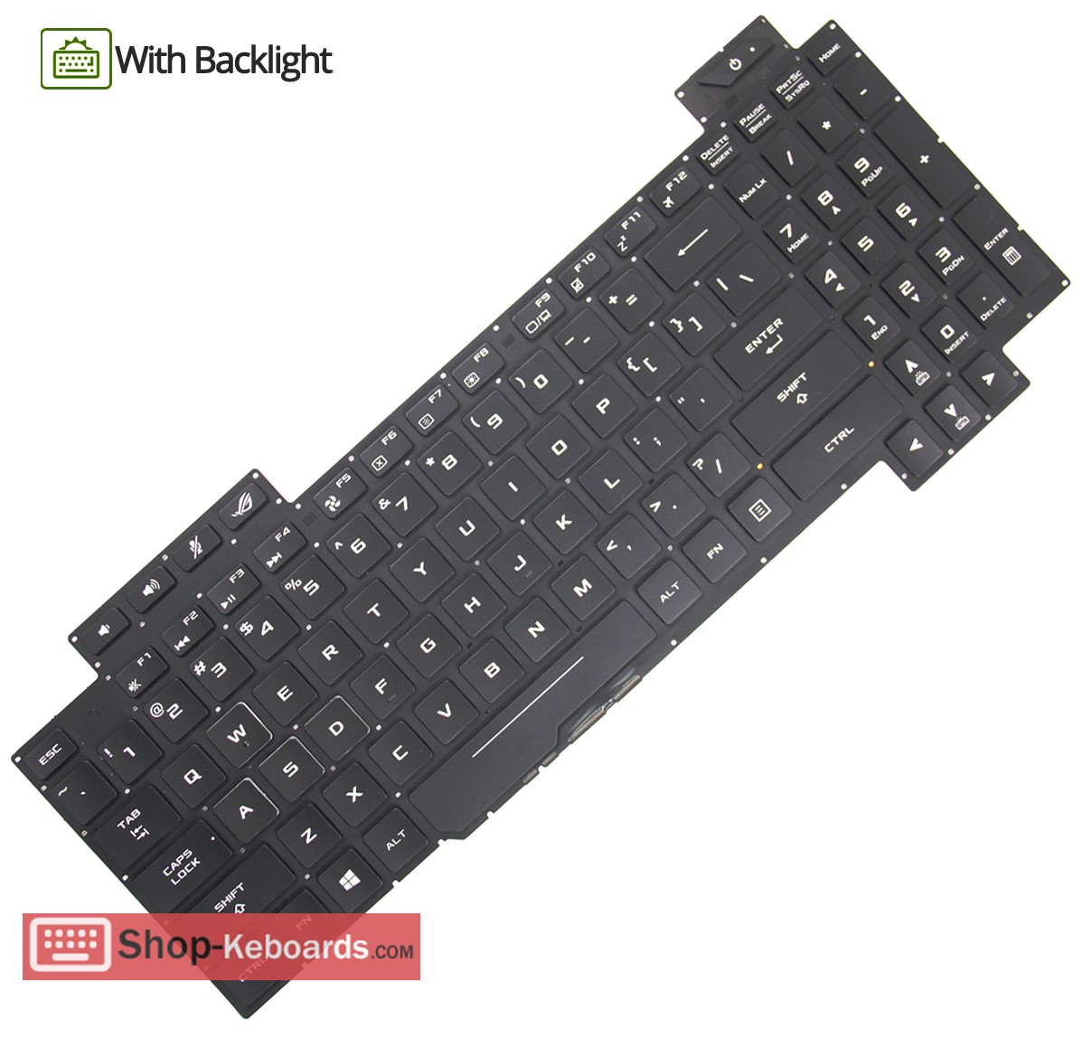 Asus 0KNB0-661AFR00 Keyboard replacement